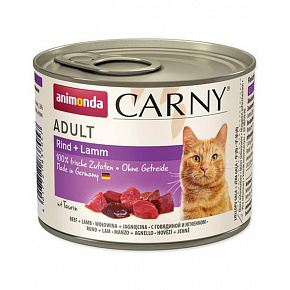 Animonda CARNY® cat Adult wołowina i jagnięcina opak. 6 x 200 g puszka