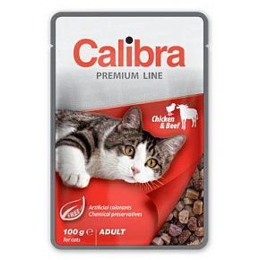 Calibra Cat saszetka Premium Adult Kurczak & Wołowina 100g