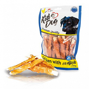 KIDDOG kurczak na plasterku z dorsza 250 g KIDDOG kurczak na plasterku z dorsza 250 g
