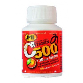 Witamina C naturalna z dziką różą JML 500mg 60+5tbl
