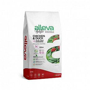 Alleva HOLISTIC kot kociak kurczak & kaczka & aloes & żeń-szeń 5 kg
