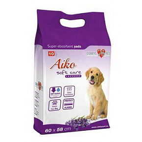 Podkład chłonny dla psów Aiko Soft Care Lav.60x58cm10szt.