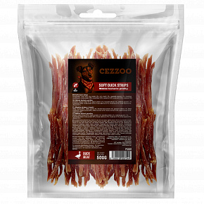 CEZZOO SNACK Miękkie paski z kaczki 500g