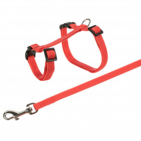Szelki z smyczą dla królika, szybkozłączki 25-44/1cm 1,25m Szelki z smyczą dla królika, szybkozłączki 25-44/1cm 1,25m