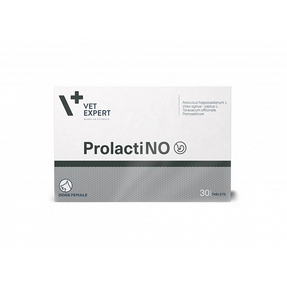 VetExpert ProlactiNO 30 tbl - preparat dla suk z objawami ciąży urojonej