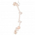 Zawieszone bawełniane liny z 3 węzłami 60cm/23mm