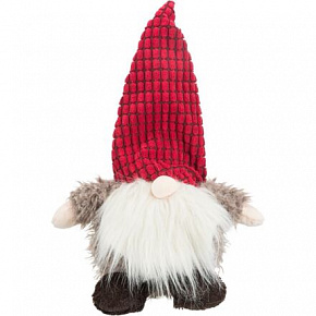 Świąteczny skrzat, dźwięk, szeleszcząca folia, plusz, 33cm