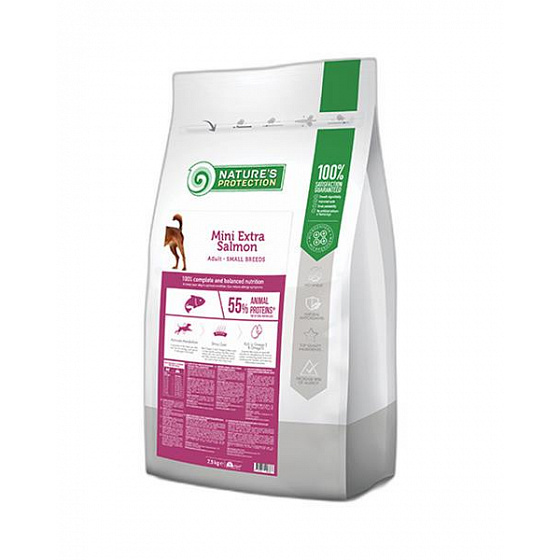 Natures P dog adult mini extra łosoś 7,5 kg