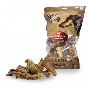 KIDDOG 100% Natural Snack, płuca wołowe 4-8 cm/ 300 g