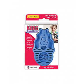 Grzebień Kong gumowy ZoomGroom niebieski L - 11,5 × 7 × 2,5 cm Grzebień Kong gumowy ZoomGroom niebieski L - 11,5 × 7 × 2,5 cm