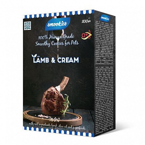 SMOOKIES Premium LAMB - ciasteczka jagnięce 100% human grade, 200g SMOOKIES Premium LAMB - ciasteczka jagnięce 100% human grade, 200g