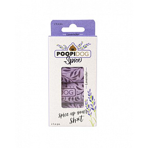 Torebki DUVO+ na zbieranie psich odchodów z nadrukiem i zapachem lawendy, opak.4 sztuki rolek