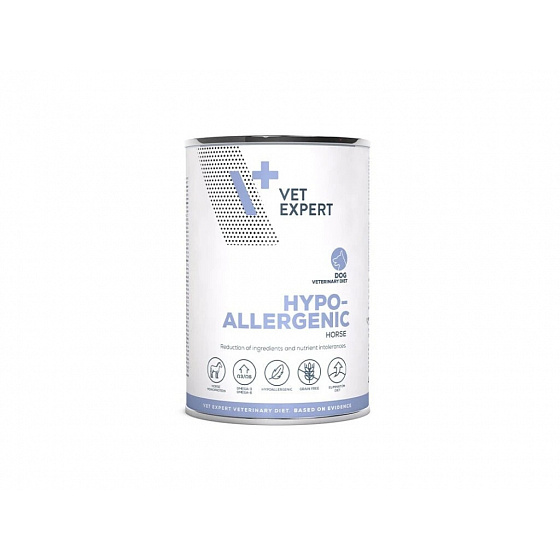 Vetexpert VD 4T Hypoallergenic horse dog puszka. 400g