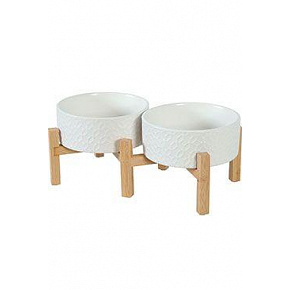 Miska ceramiczna KERAMO DUO 1,4l biała Zolux