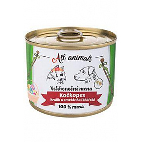 All Animals kotopies konserw. Wielkanocny królik+sm. 200g