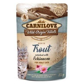 Carnilove Cat Pouch Pstrąg Wzbogacony Echinaceą 85g