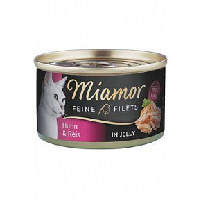 Miamor Cat Filet konserwa kurczak+ryż w galarecie 100g