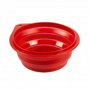 Podróżna miska DUVO+ silikonowa czerwona 2000ML - 22CM
