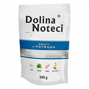 DOLINA NOTECI PREMIUM pstrąg saszetka dla psów 500 g