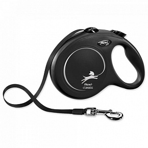 Smycz Flexi Classic NEW taśma L 8 m czarna 50 kg Smycz Flexi Classic NEW taśma L 8 m czarna 50 kg