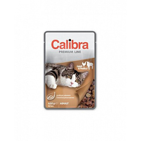 Calibra KIESZONKA Premium cat Adult Jagnięcina & drób w sosie 24 x 100 g Calibra KIESZONKA Premium cat Adult Jagnięcina & drób w sosie 24 x 100 g