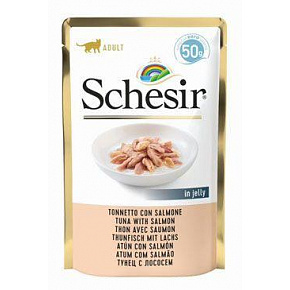 Schesir Cat saszetka Adult tuńczyk/łosoś 50g