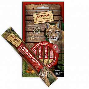 Natural Greatness Creamy VISION, funkcjonalny przysmak - kurczak, marchew, 4 x 14 g