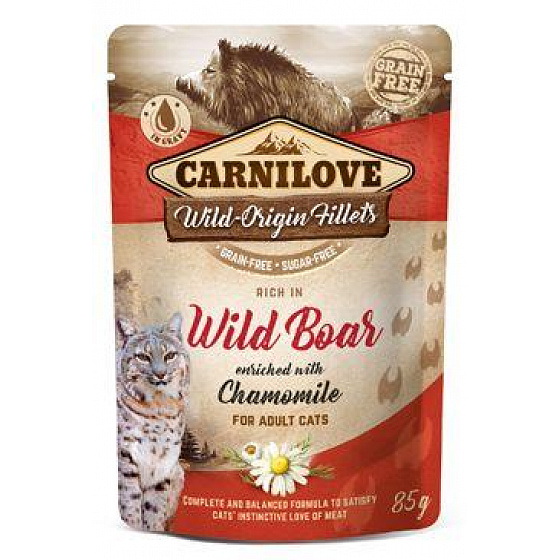 Carnilove Cat Pouch Dzik & Rumianek 85g