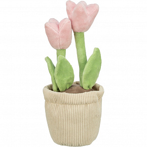 Tulipany w doniczce, pluszowa zabawka dla psów, 27 cm - OFERTA LIMITOWANA