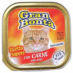 GRAN BONTA pasztet z wołowiną dla kotów 100g GRAN BONTA pasztet z wołowiną dla kotów 100g