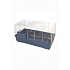 Klatka Bunny Bungallow chrom składana niebieska 80cm