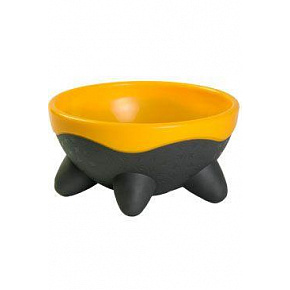 Miska plastikowa dla psa UFO 750ml pomarańczowa Kiwi Miska plastikowa dla psa UFO 750ml pomarańczowa Kiwi