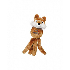 Zabawka Kong Dog Wubba Friends (niedźwiedź - lis - zając), piszcząca, winyl, S