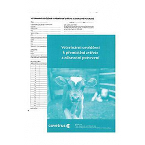 Formularz-Wet.zaświadczenie o przemieszczeniu zwierzęcia NOWY 50 arkuszy