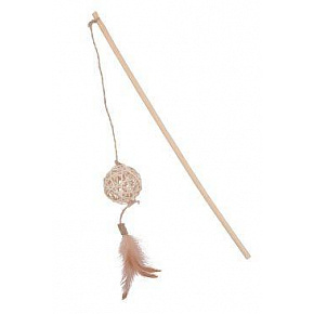 Zabawka dla kota wędka ETHICAT RATTAN piłka Zolux