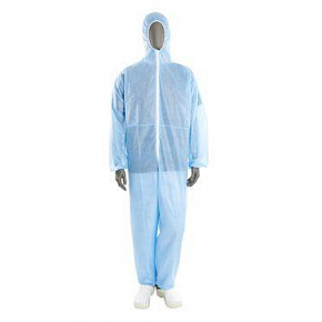 Jednorazowy kombinezon z kapturem KRUUSE niebieski rozm.XL 1szt