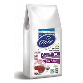 Agil Adult All Breed Low Grain Wołowina&Jagnięcina&Tuńczyk 10kg