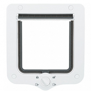 Drzwiczki dla kota, 4-kierunkowe, 20x22cm, białe