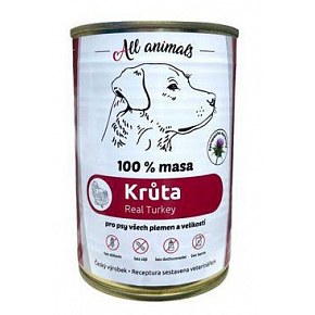 All Animals DOG konserwa. Mielone z indyka 400g