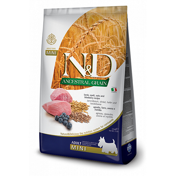 N&D LG DOG Adult Mini Jagnięcina & Borówka 7kg