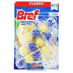 Wc blok Bref Power Aktiv Lemon kulki 3x50g