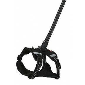 Szelki dla psa z smyczą 2m CLIP&GO czarna S Zolux