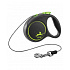 Smycz FLEXI Black Design XS linka 3m/8kg zielona