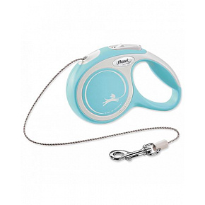 Smycz Flexi New Comfort linka M 8 m jasnoniebieska (do 20 kg) Smycz Flexi New Comfort linka M 8 m jasnoniebieska (do 20 kg)