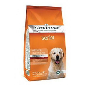 Arden Grange Dog Senior z świeżym kurczakiem i ryżem 12kg