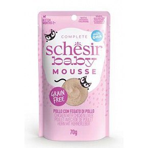 Schesir Cat saszetka Kitten Lifestage Mousse kurczak 70g Schesir Cat saszetka Kitten Lifestage Mousse kurczak 70g