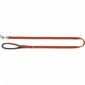 Smycz PREMIUM z wypełnioną rączką, rdzawa