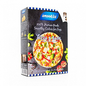 SMOOKIES Premium PIZZA BASIL - ciasteczka o smaku pizzy i bazylii 100% human grade, 200g SMOOKIES Premium PIZZA BASIL - ciasteczka o smaku pizzy i bazylii 100% human grade, 200g