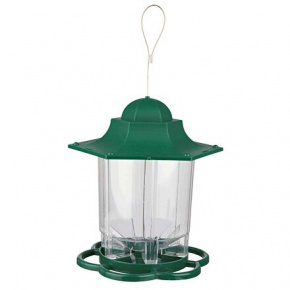 Zewnętrzny plastikowy karmnik ogrodowy LUCERNA 1,4 l/22 cm