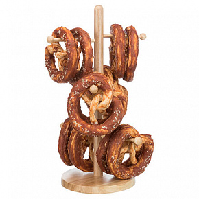 DentaFun Precel, skóra bawola owinięta kaczym mięsem [25 szt.], ⌀ 15 cm, 140 g / szt.